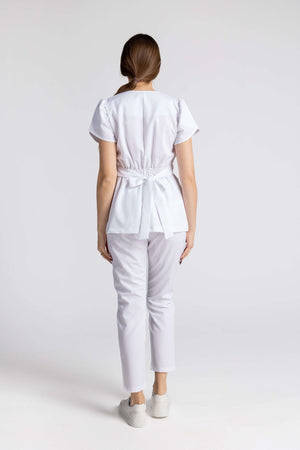 Costum Premium Elastic Sofia, imagine din spate, elegant, cu design distinctiv și confort în mediul profesional.